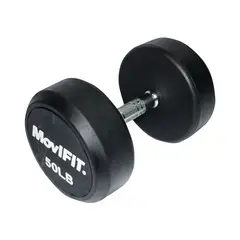 MOVIFIT - Mancuerna Redonda Encauchetada 50 Lb