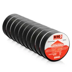 KTC - Cinta Aislante Eléctrica PVC Negra X 10 Unidades