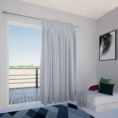 JUST HOME COLLECTION - Cortina Velo Emma Blanca 300 x 250 cm