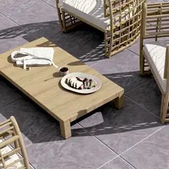 CERAMICA ITALIA - Piso Cerámico Vulcano Gris 60x60 cm Caja 1.8 m2