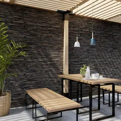 GENERICO - Pared Concreto Arquitectonico (50-30-20 x 10 Cm) Oxidada Lienzo Allegra Cajax0.25 m2