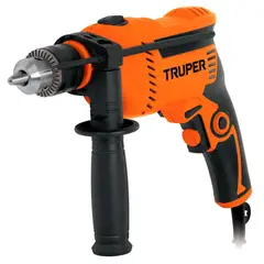 TRUPER - Taladro Percutor 1/2 Pulgada Reversible 650 W con Mango de Apoyo