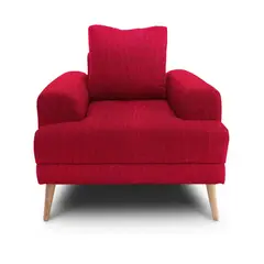 KAIU HOME - Poltrona Vittal Pers 1 puesto Rojo sin patas HC