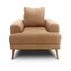 JUST HOME COLLECTION - Poltrona Vittal Pers 1 Puesto Mocca Sin Patas Hc