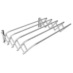 KLEINE - Tendedero Pared Extensible 100X95cm 25 Kilos 5 Tubos Blanco Klein