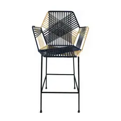 VALENTE - Silla Barra Exterior 1 Pieza Metal Aurora Multicolor