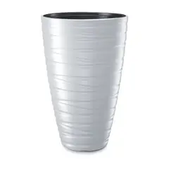 ANASAC - Matera Plástica Maze Diámetro 37 cm x 58 cm Blanca