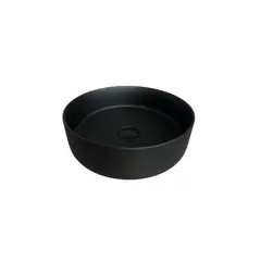 GENERICO - Lavamanos Sobreponer Tomine negro mate redondo lujo moderno Inkorporar