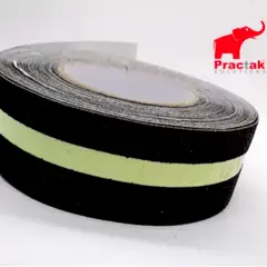PRACTAK - Cinta Antideslizante Adh Franja Fotoluminiscente 50 Mm x 15 Mts