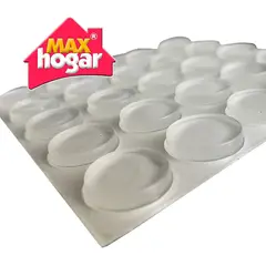 MAX HOGAR - Mh Tope Antideslizante Transparente Ø15*3 Mm (25 Unds)