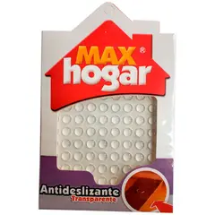 MAX HOGAR - Mh Tope Antideslizante Transparente Ø8*3 Mm (100 Unds)