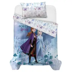 DISNEY - Comforter Sencillo/Semidoble Microfibra Frozen Forest