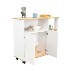 RTA DESIGN - Meson de Cocina Bicolor 2p 90 x 100 x 40 Rta Blanco Duna