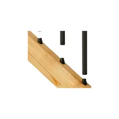 MAINE ORNAMENTAL - Conector de Escalera con Tornillo Negro