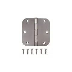 PROSOURCE - Bisagra para Puerta Níquel Antiguo Radio 1.58 cm de 8.89 cm