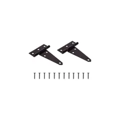 PROSOURCE - Bisagra en T de Acero con Pasador Fijo 10.16 cm Alta Resistencia Negro