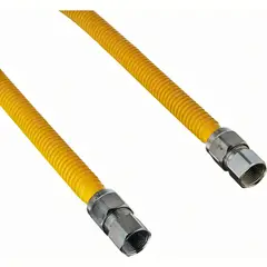 BRASSCRAFT - Conector Recto para Gas de Acero Inoxidable Tubo Hembra 1.90 cm x 91.44 cm