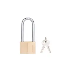 PROSOURCE - Candado de Latón con Llave Diferente Distancia Vertical de 7.30 cm