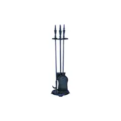 GENERICO - Juego de Herramientas Chimenea 4pc Negro