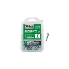 TEKS - Tornillo Autoperforante Hexagonal de Metal 2.54 cm