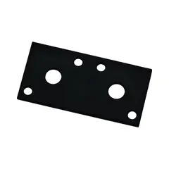 NATI - Placa de Unión en Acero Negro para Refuerzo de Ángulos Rectos