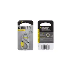 NITE IZE - Mosquetón con Llave de Acero Inoxidable