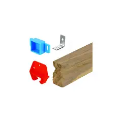 PRIME - Kit Rieles para Cajón de Pista 60.960cm Madera