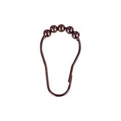 GENERICO - Gancho para Cortina de Baño con Bolas Bronce Venec