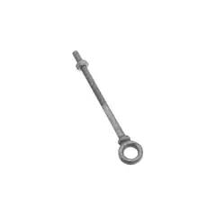 NATI - Perno de Ojo con Tuerca Galvanizado de 1/4 x 10.16 cm
