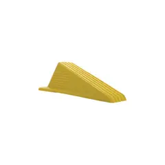 SHEPHERD HARDWARE - Cuna Tope para Puerta de Caucho Alta Resistencia Amarillo