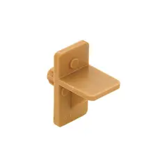 undefined - Soporte de Estante para Riel Plástico Tostado de 0.63 cm