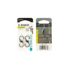NITE IZE - Mosquetón con Llave de Acero Inoxidable