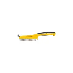 HYDE TOOLS - Cepillo de Alambre de Agarre Suave con Raspador de 2.54 cm
