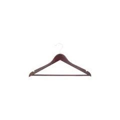 GENERICO - Percha Para Ropa Caoba X 5 Piezas