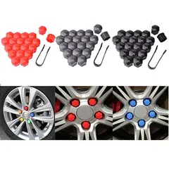 PERDURAL - Tapa Cubre Pernos Embellecedor de Rines Lujo X20 Unidades Rojo