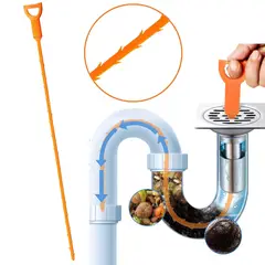 GENERICO - Sonda Destapa Cañería Sifones Limpiar Pelos Fácil Flexible