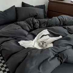 MY HOME STORE - Duvet Bicolor Negro Semidoble