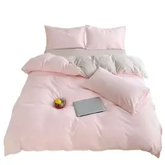 MY HOME STORE - Duvet Bicolor Rosa Claro-Gris Claro Semidoble
