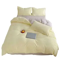 MY HOME STORE - Duvet Bicolor Amarillo / Beige Semidoble