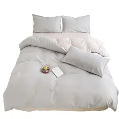 MY HOME STORE - Duvet Bicolor Gris Claro-Beige Semidoble