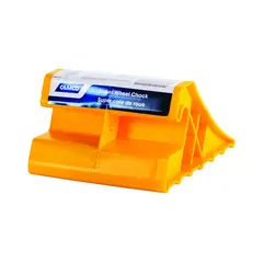GENERICO - Tope de Rueda Camco en Plástico Amarillo para Vehículos Recreativos