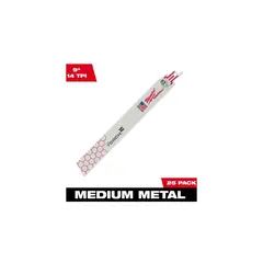 MILWAUKEE - Hoja de Sierra Recíproca para Metal 14 22.860 cm