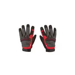 MILWAUKEE - Guantes Multiusos Unisex Talla L con Palma en Cuero y Cierre Ajustable