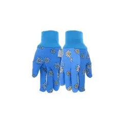 DISTRIBUCIONES MAHMUD - Guante PVC Estampado Margarita para Mujer Talla L