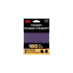 3M - Papel de Lija con enganche Grano 180 de 0.63 cm