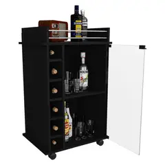 BYLMO - Bar Dukat Wengue 55 cm con Puerta de Vidrio
