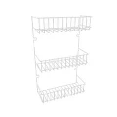 REJIPLAS - Canasta 3 Niveles Metalizado