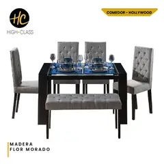 undefined - Juego de Comedor 6 Puestos High Class Hollywood