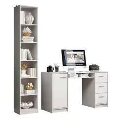 MADESA - Escritorio Alaska + Estante para Libros6906