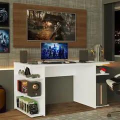 MADESA - Escritorio Gamer y Panel de TV 50 Pulgadas